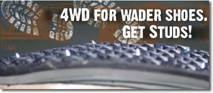 4WD for Wader Shoes. Get Studs!